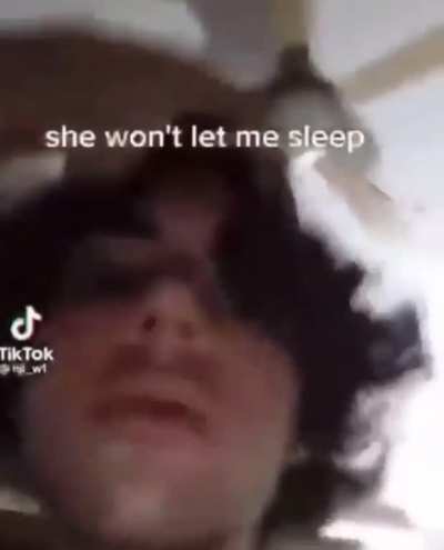 She just won&rsquo;t let him sleep &amp;gt;:(