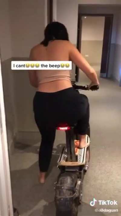 HMC while I ram this motorbike into an indoor wall