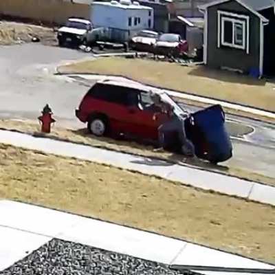 Please enjoy this video of me getting rocked by a trash can.