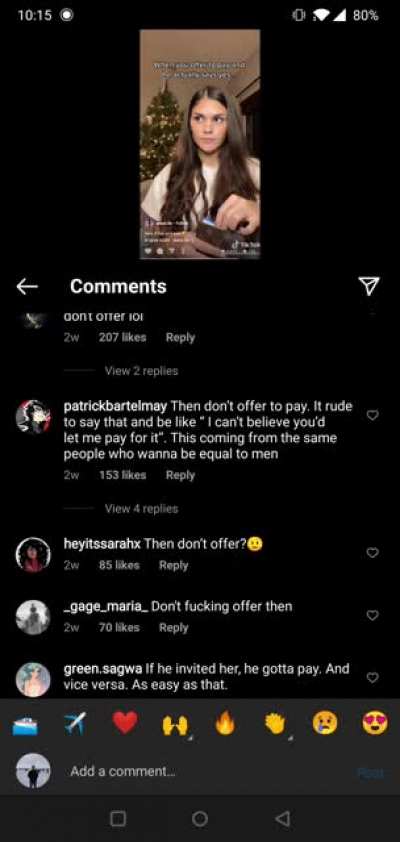 Comments disagree