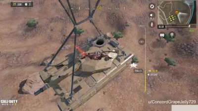 FYI: In BR mode you can board the tank while it is still parachuting down