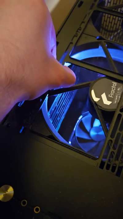 My pc fans keep grinding against one of my case's bracket a bit and I don't what to do. This is the Fractal North XL with 180mm fans btw