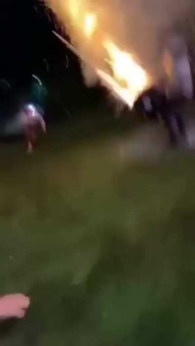 One hell of a fireworks launcher