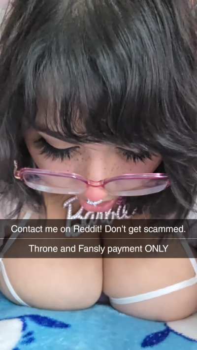 💕 Cum all over my face? $10/1 minute custom gooning [VID] available! [DOM][FET][SUB][GFE][AUD][PIC][FAN][SEXT] Contact me here!