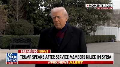 POTUS addresses the ISIS attack on U.S. forces in Syria: &ldquo;We mourn the loss of 3 great patriots in Syria&hellip; we pray for them, and their parents, and their loved ones&hellip; We will retaliate.