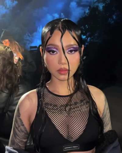 In black at Savage x Fenty Show