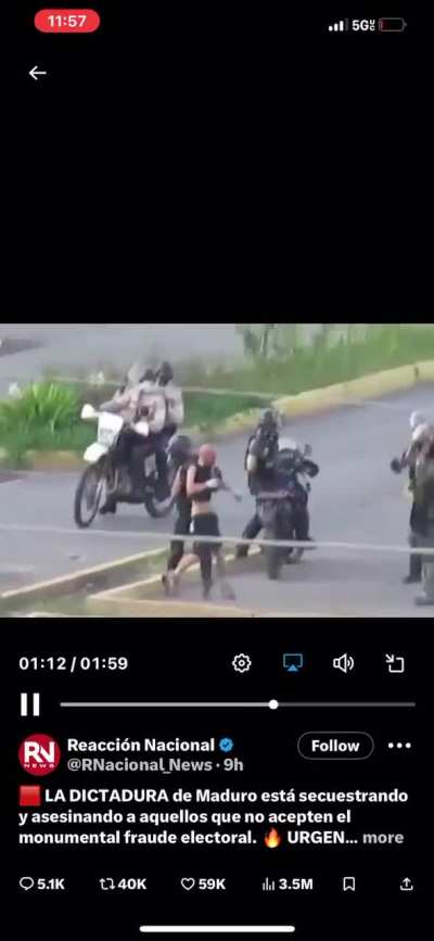 Different video showing the beat up of a protestor nearly to dead by group of &ldquo;anti riot forces&rdquo;