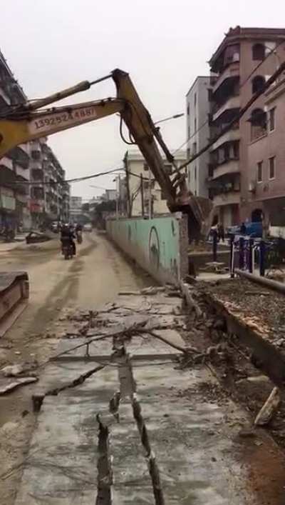 Let me just sneak past the construction site real quick...