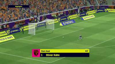 Konami: oh, are you winning 2-0. Let me fix it.
