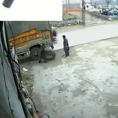 Rule number 1 should be "do Not stand directly in Front of the tire" 