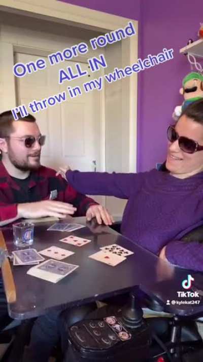 Probably my favorite tiktok of ours, unfortunately I said flop instead of river but just enjoy it anyway!