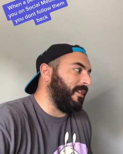When a someone follows you on Social Media and you don&rsquo;t follow them back