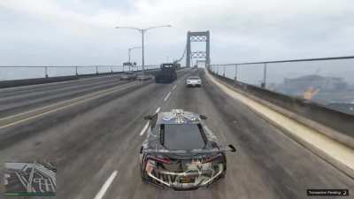 I was surprised that he drove into oncoming traffic. this dude is a grandmaster