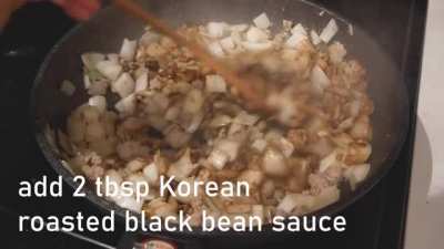 Korean Black Bean Noodles (Jjajangmyeon)