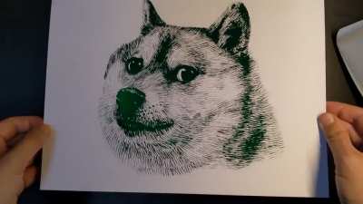 Fine Art Doge prints "minted" in foil are now available!