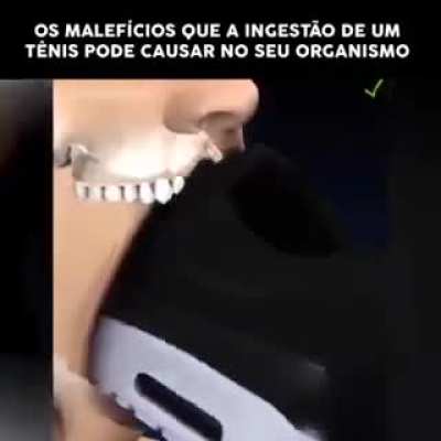 Os malef&iacute;cios da ingest&atilde;o de um t&ecirc;nis