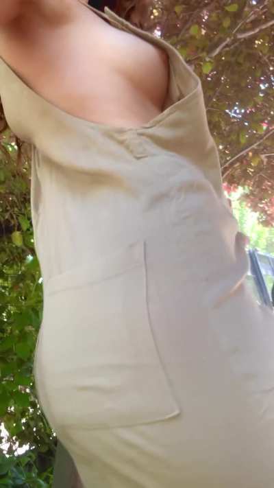 Was trying my new preggo clothes but had the urge to flash my boob