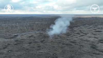 "Disposal of bio-waste of the occupiers in the Avdiyiv direction! 47 separate mechanized brigade continues to destroy personnel and equipment of the Russian army."