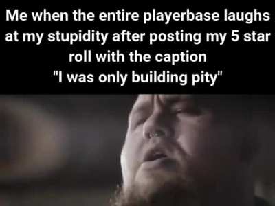 Who unironically "builds pity" in 2023?