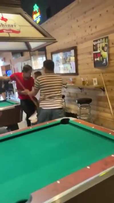 Pool hall scuffle