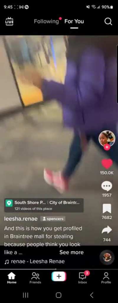 woman gets followed to another store because she allegedly stole. she did not