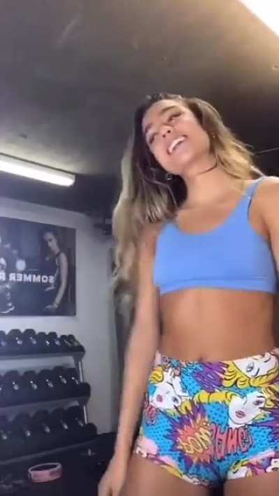 She can&rsquo;t resist showing it off
