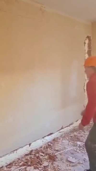 Kicking down a wall