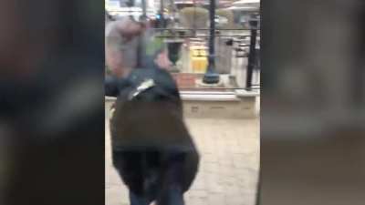 Two men try fighting the wrong McDonalds security guard in Chicago