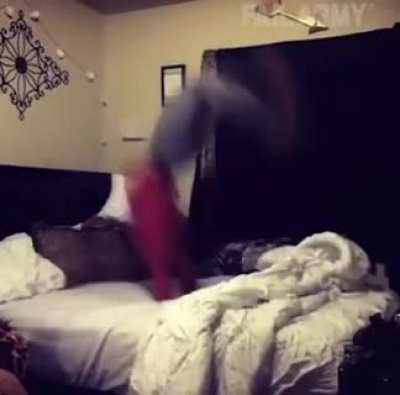 Triple backflip celebration