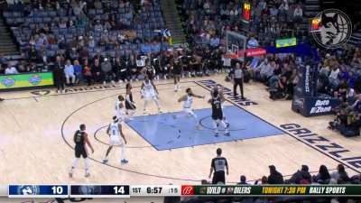 [Highlight] Rudy Gobert stuffs JJJ at the rim to get his 1,500 career block