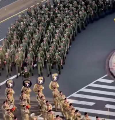 U.S soldiers practicing for Trump&rsquo;s birthday parade this weekend