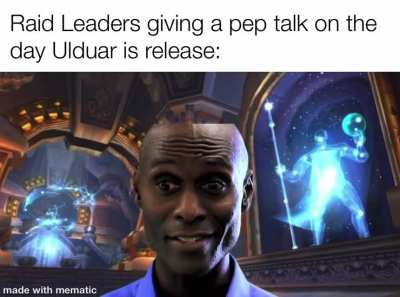The &ldquo;Pep Talk&rdquo; will be even worse on Heroic Ulduar