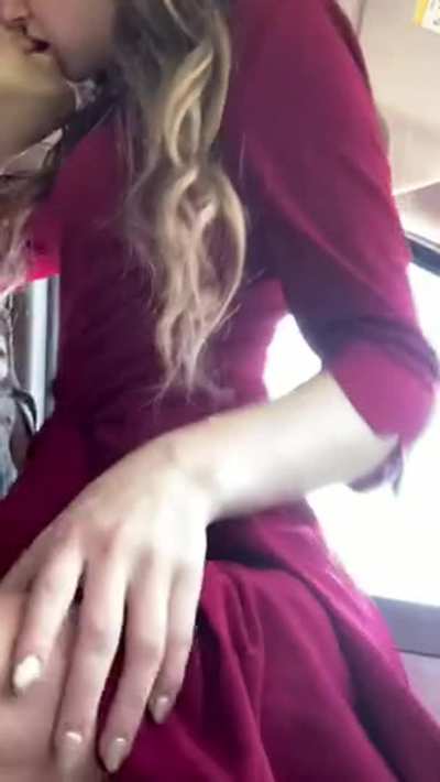 cowgirl in the car