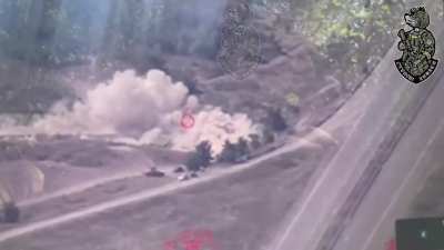 Concentracion of russians was hit with Ukrainian HIMARS strike, 59th brigade of Ukraine