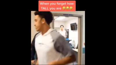 Ouch! No sympathy from the coach. 😫 "When you forget how TALL you are"
