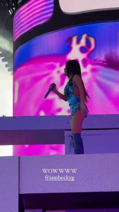 Becky on stage today during &ldquo;Coachella&rdquo;