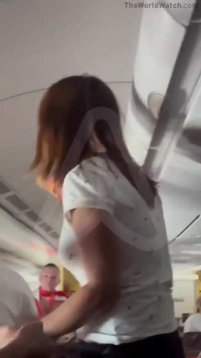 Demure &amp;amp; Mindful Lady Offers Her Breasts For Upgrade to Business Class