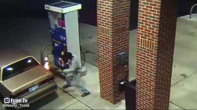 "He pulled out his lighter and decided to burn it"