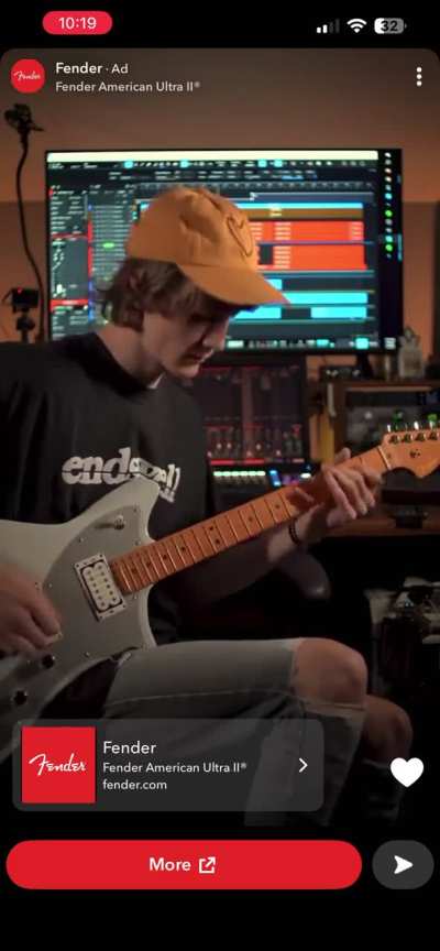 We&rsquo;re getting modern emo music in Fender ads. Also Endswell shirt