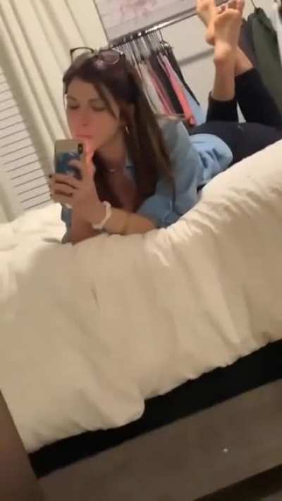 Laying in bed