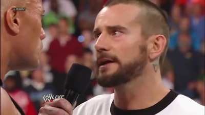 CM Punk's amazing promo with The Rock, 