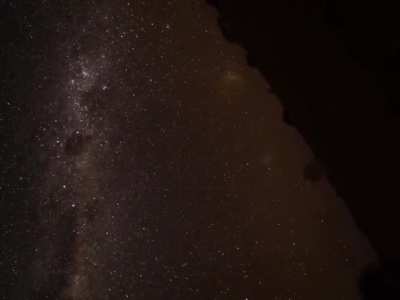A full rotation of the Earth visualised by stabilising the sky over a 24 hour period.