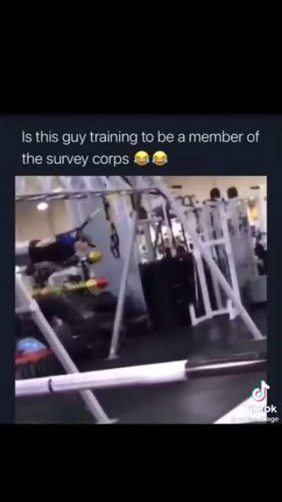 He is preparing 😂😂
