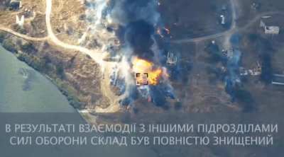 Special Operations Forces of Ukraine helped to destroy the warehouse of guided missiles "Whirlwind" for the attack helicopter Ka-52. HIMARS did the rest of the job