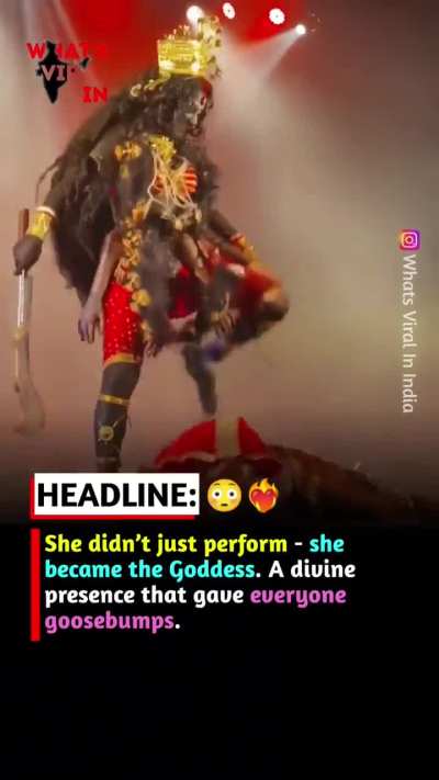 A powerful Maa Kali performance that gave the entire audience goosebumps