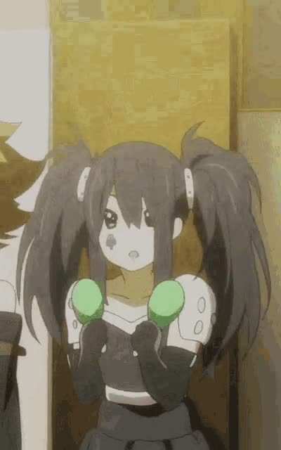Daily Azunyan: Day 26 Azusa hyped for Sawa-chan and Death Devil. From S2,E10 &ldquo;Teacher&rdquo; (I love their DD outfits btw lol)