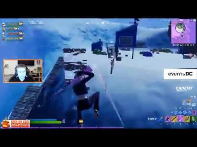 Pro streamer hits a no-scope on Fortnite