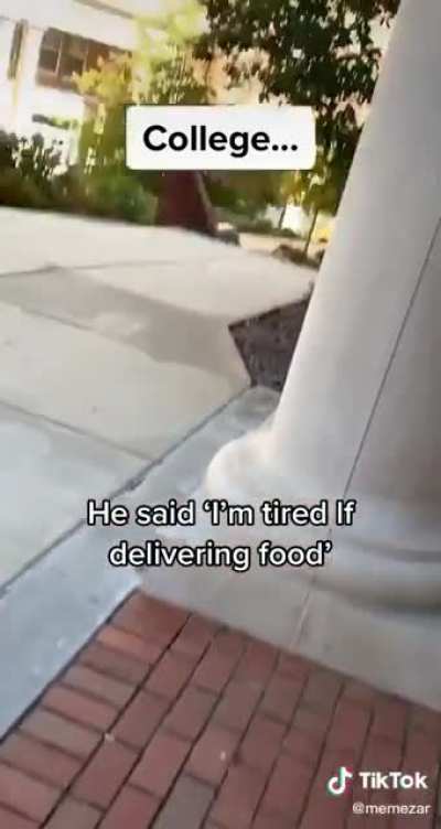 Tired of delivering food
