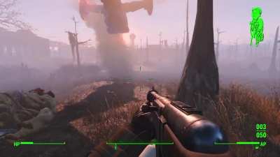 Took down a behemoth&hellip; only to be decapitated by an interloping vertibird &amp;gt;:(