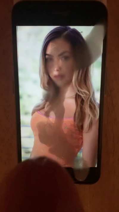 Cum explosion for Andrea Botez's pretty face